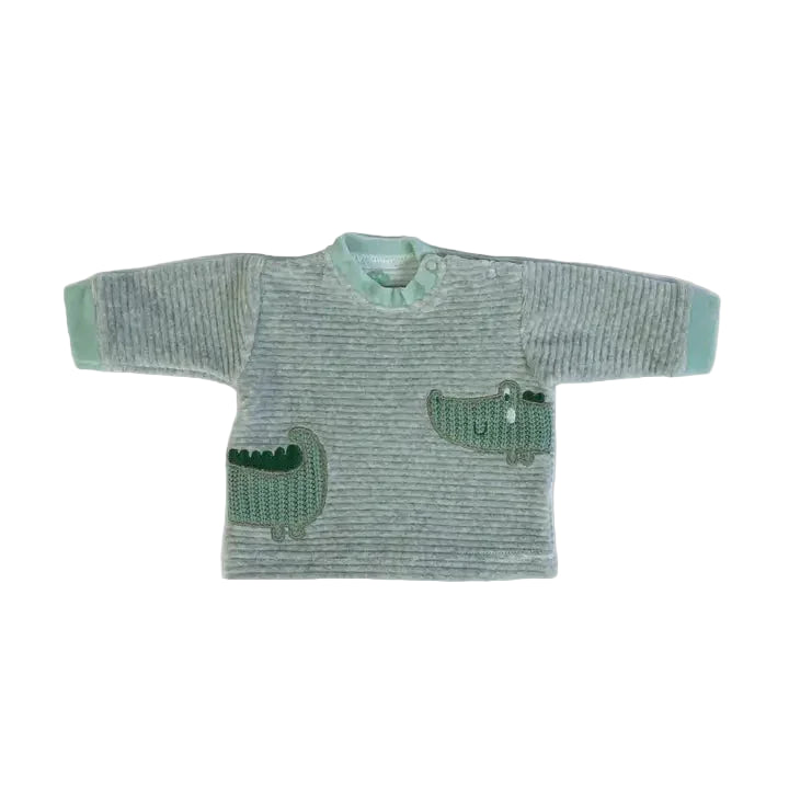 Kroko Set 2-teilig – Shirt & Hose mit Füßen
