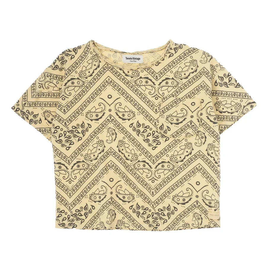 T-Shirt mit Bandana-Print
