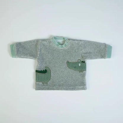 Kroko Set 2-teilig – Shirt & Hose mit Füßen