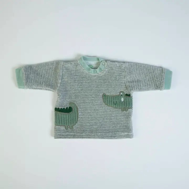 Kroko Set 2-teilig – Shirt & Hose mit Füßen